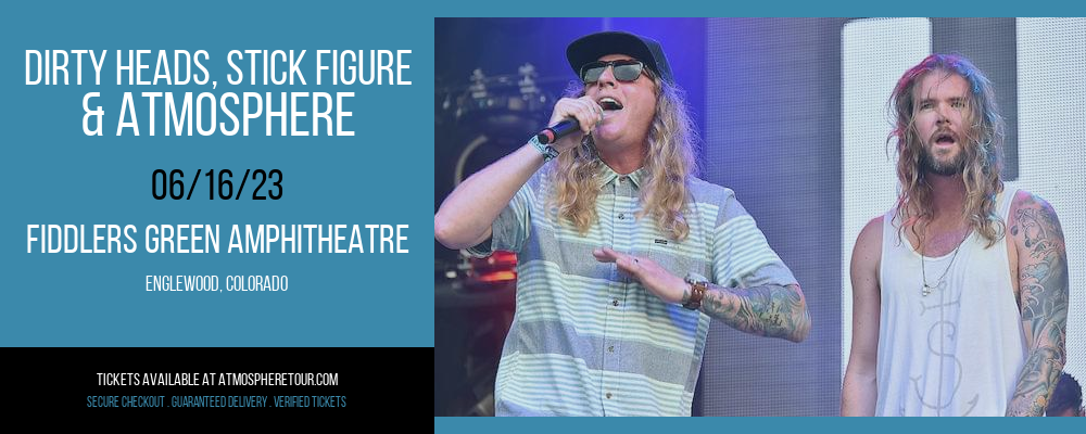 Dirty Heads, Stick Figure & Atmosphere at Atmosphere Tour tickets Dirty Heads, Stick Figure & Atmosphere at Atmosphere Tour