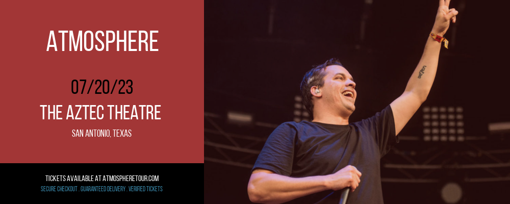 Atmosphere at Atmosphere Tour tickets Atmosphere at Atmosphere Tour